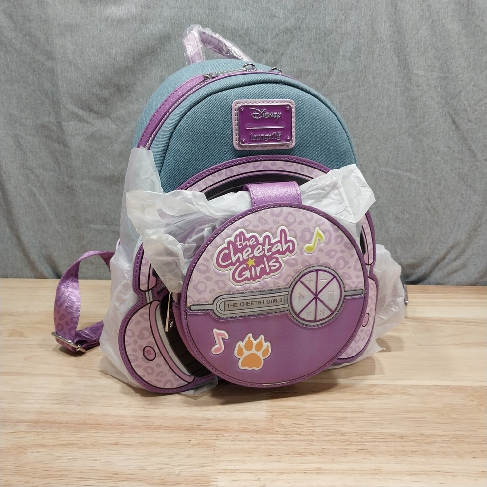 Disney Loungefly Backpack The Cheetah Girls Mini Purple Denim